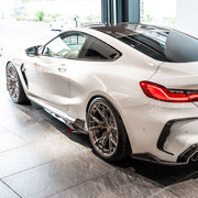 AUTHENTIC SOOQOO CARBON SIDE SKIRTS for BMW M8 F91 F92 2019+ BMW 8 SERIES G14 G15 2018+