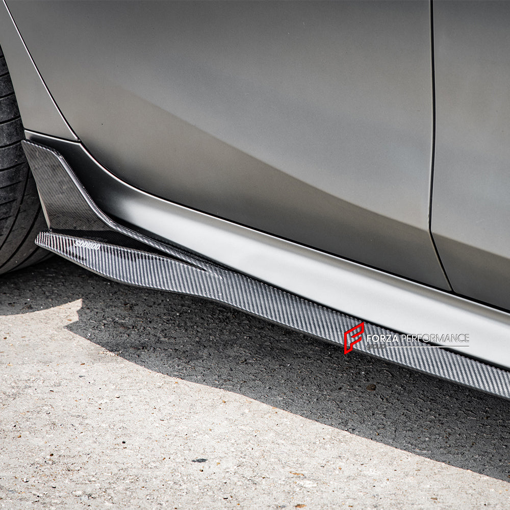 AUTHENTIC SOOQOO CARBON SIDE SKIRTS for BMW M8 F93 2019+ BMW 8 SERIES G16 2018+