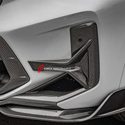 AUTHENTIC SOOQOO DRY CARBON FRONT BUMPER AIR VENT TRIMS for BMW X3M F97 LCI X4M F98 LCI 2022+