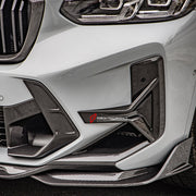 AUTHENTIC SOOQOO DRY CARBON FRONT BUMPER AIR VENT TRIMS for BMW X3M F97 LCI X4M F98 LCI 2022+