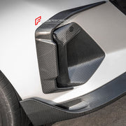 AUTHENTIC SOOQOO DRY CARBON FRONT BUMPER VENT TRIMS for BMW 5 SERIES G60 2023+
