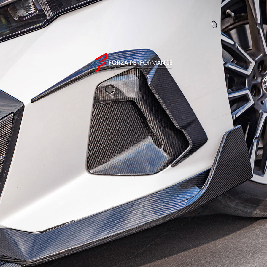 Buy Now AUTHENTIC SOOQOO DRY CARBON FRONT BUMPER VENT TRIMS for BMW 5 SERIES G60 2023+ and upgrade car parts from SIR Tuning at the Best Price. Headlights, Tail lights, Bodykits, Navigations, body kit and more - Fast & Free Shipping within Europe, US & Worldwide.