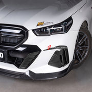 AUTHENTIC SOOQOO DRY CARBON FRONT BUMPER VENT TRIMS for BMW 5 SERIES G60 2023+