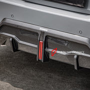 AUTHENTIC SOOQOO DRY CARBON REAR DIFFUSER with BRAKE LIGHT for BMW 2 SERIES G42 2021 - 2024