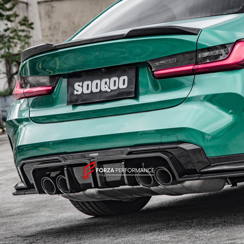 AUTHENTIC SOOQOO DRY CARBON REAR DIFFUSER for M4 G82 G83 2021+
