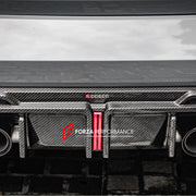 AUTHENTIC SOOQOO DRY CARBON REAR DIFFUSER with BRAKE LIGHT for BMW M3 G80 G81 2020+ M4 G82 G83 2021+