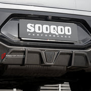AUTHENTIC SOOQOO DRY CARBON REAR DIFFUSER with BRAKE LIGHT for BMW X4M F98 LCI 2022+