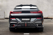 AUTHENTIC SOOQOO DRY CARBON REAR DIFFUSER with BRAKE LIGHTS for BMW X6 G06 2020+