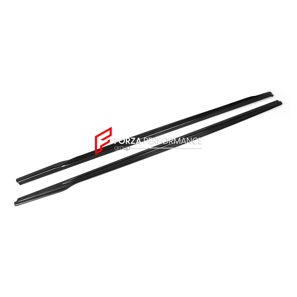 AUTHENTIC SOOQOO DRY CARBON SIDE SKIRTS for BMW 2 SERIES G42 2021 - 2024