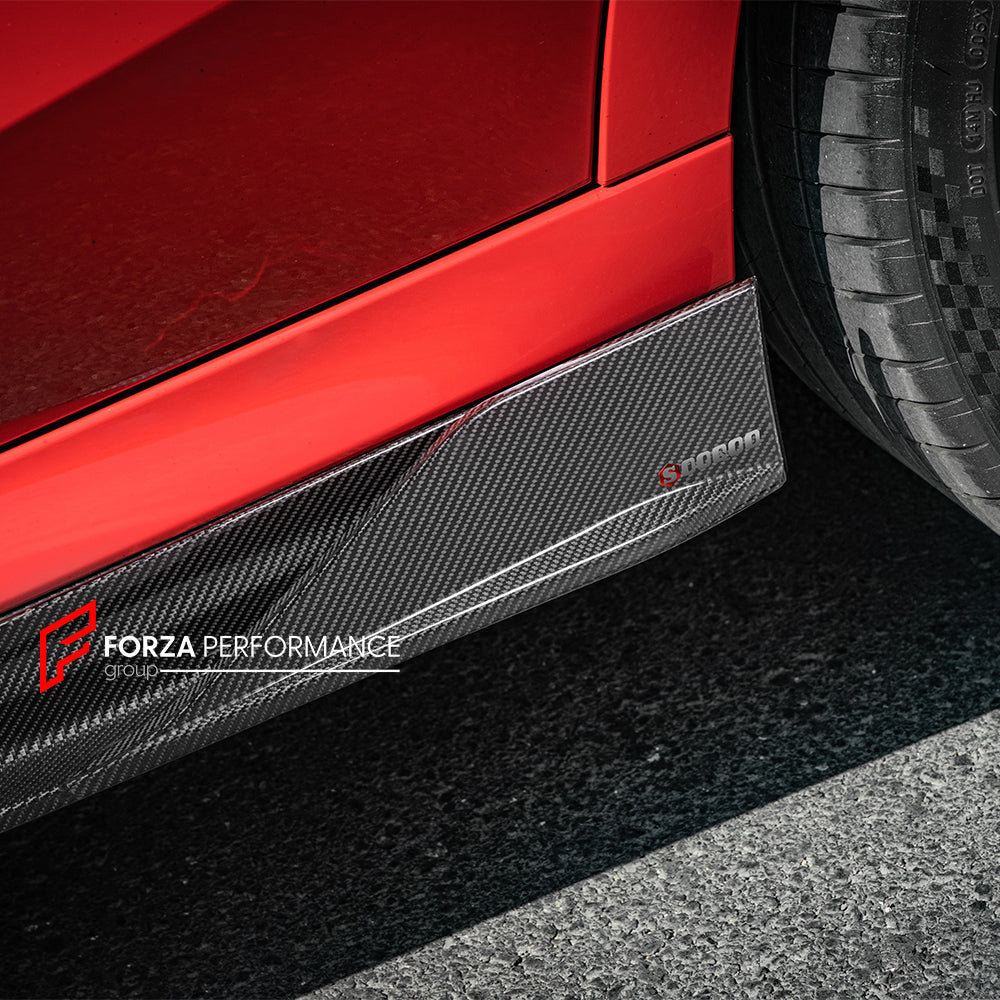AUTHENTIC SOOQOO DRY CARBON SIDE SKIRTS for BMW X6 G06 2020+ X6M F96 2020+