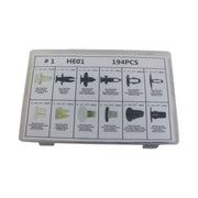 Auto Clips Plastic fasteners Kit 194 pcs – product image 3