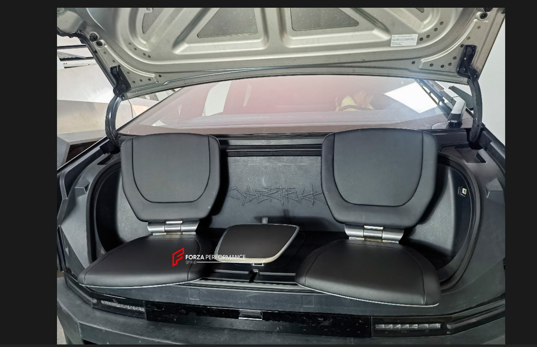 AUTO RETRACTABLE FOLDING FRONT TRUNK FRUNK SEATS for TESLA CYBERTRUCK 2024+