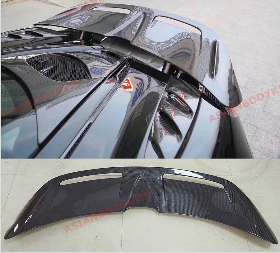 Buy Now DRY CARBON FIBER REAR SPOILER WING for MCLAREN 720S COUPE 2017 - 2023 and upgrade car parts from SIR Tuning at the Best Price. Headlights, Tail lights, Bodykits, Navigations, body kit and more - Fast & Free Shipping within Europe, US & Worldwide.