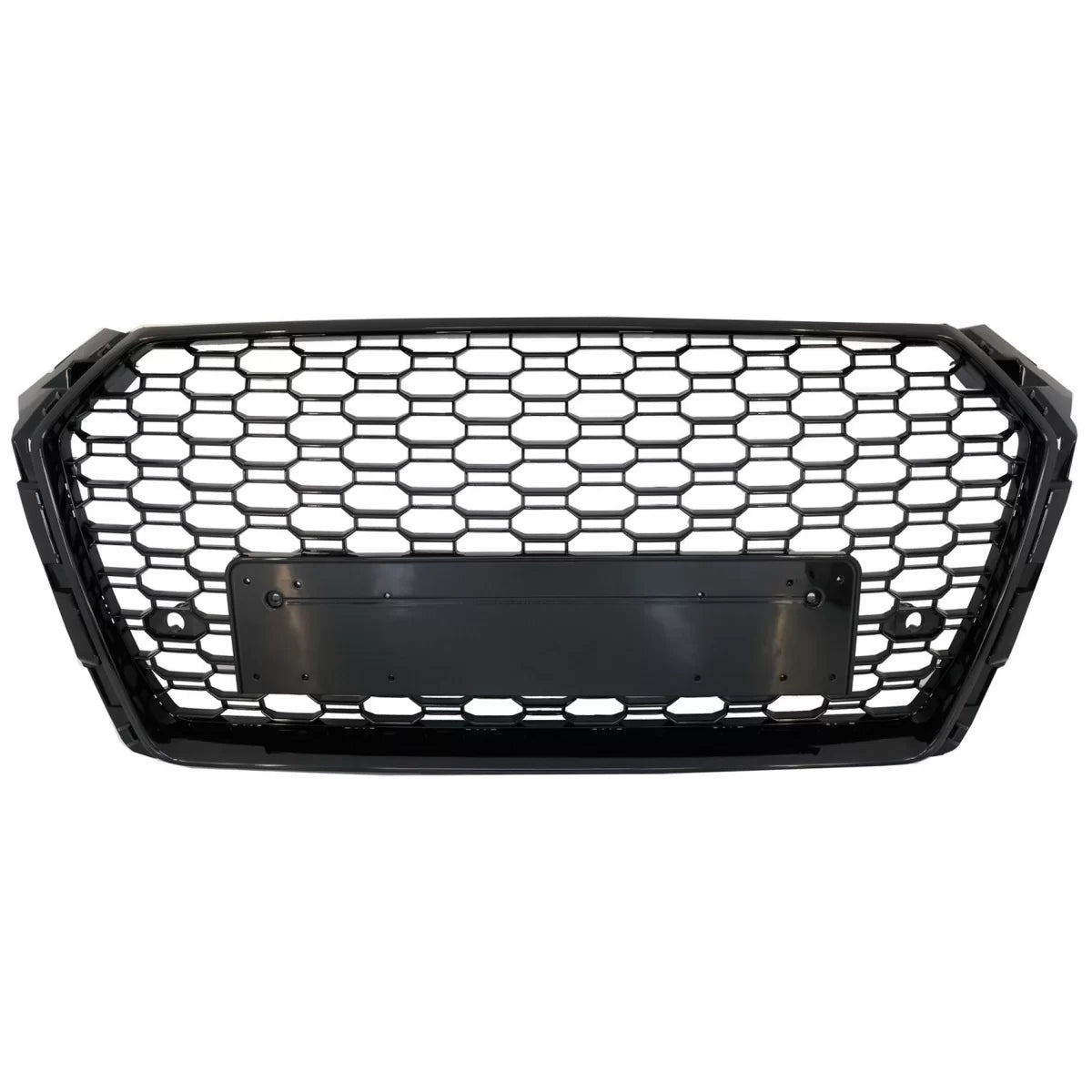 Badgeless Front Grille suitable for Audi A4 B9 8W (2016-2018) Sedan Avant RS Design Piano Black – product image 1