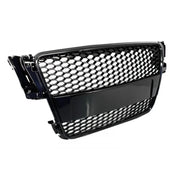 Badgeless Front Grille suitable for Audi A5 8T (2007-2011) RS Design Piano Black – product image 2