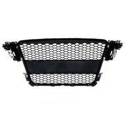 Badgeless Front Grille suitable for Audi A5 8T (2007-2011) RS Design Piano Black – product image 3