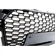 Badgeless Front Grille suitable for Audi A5 F5 (2017-2019) RS Design Piano Black – product image 3