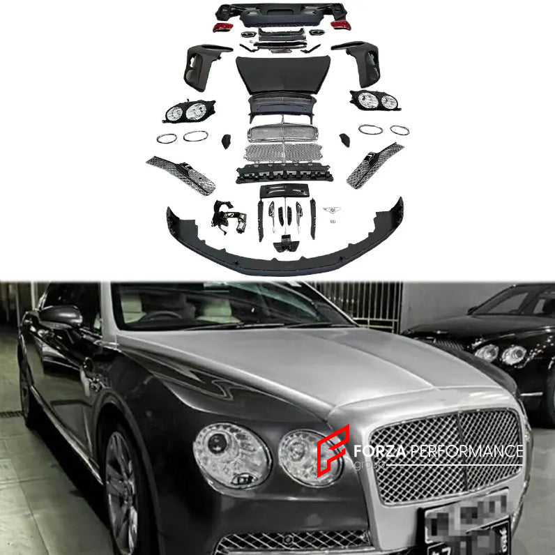 Buy Now CONVERSION BODY KIT for BENTLEY CONTINENTAL FLYING SPUR 2006-2013 UPGRADE to FLYING SPUR 2014-2018 FACELIFT and upgrade car parts from SIR Tuning at the Best Price. Headlights, Tail lights, Bodykits, Navigations, body kit and more - Fast & Free Shipping within Europe, US & Worldwide.