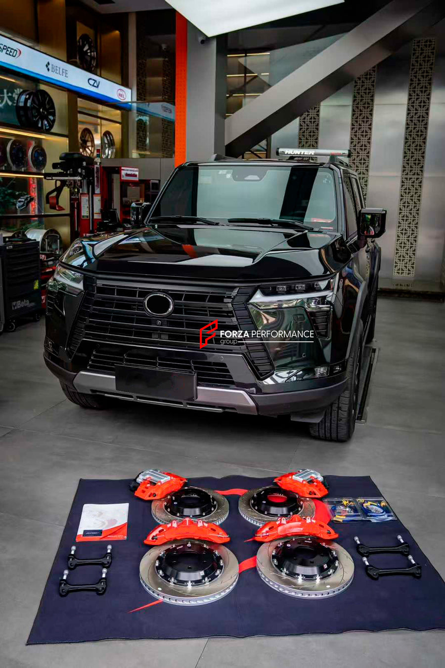 Buy Now BIG BRAKE KIT for LEXUS GX550 2023+ and upgrade car parts from SIR Tuning at the Best Price. Headlights, Tail lights, Bodykits, Navigations, BIG BRAKE KIT and more - Fast & Free Shipping within Europe, US & Worldwide.