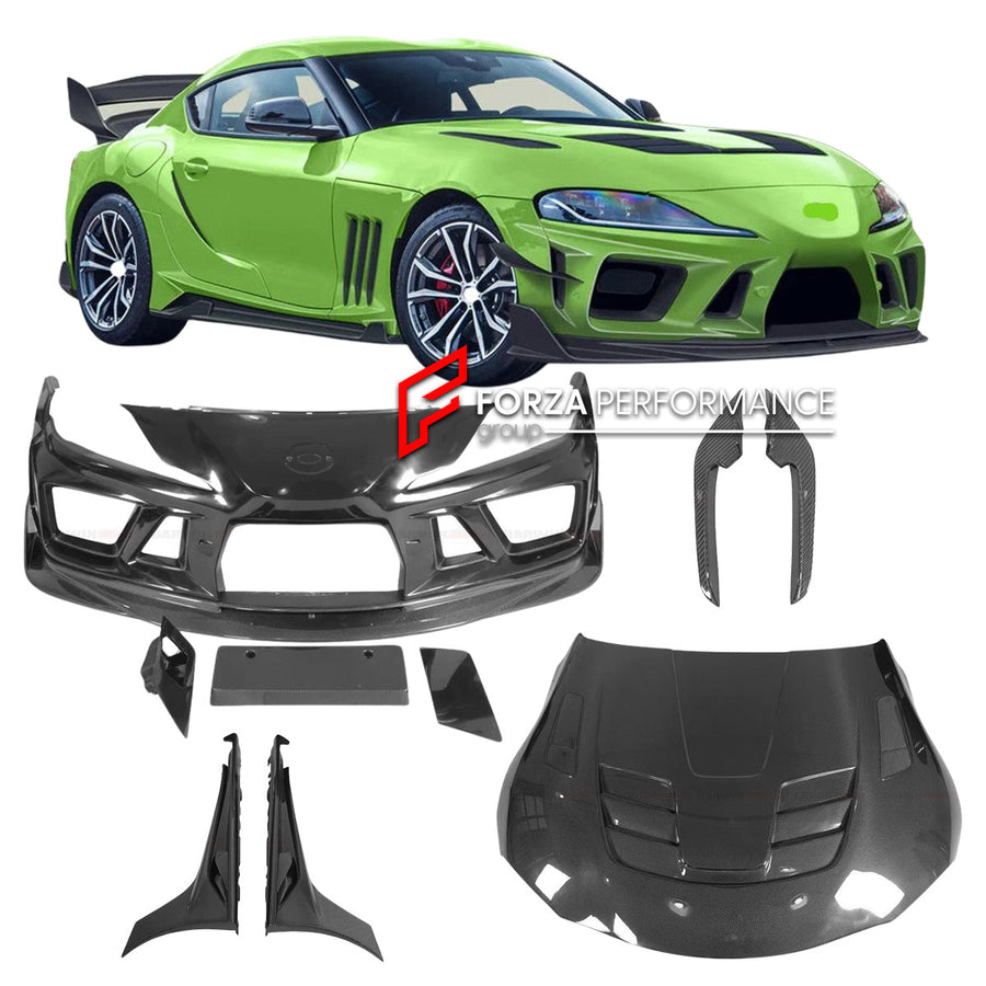 Buy Now BKSS II CARBON BODY KIT for TOYOTA SUPRA A90 A91 2019+ and upgrade car parts from SIR Tuning at the Best Price. Headlights, Tail lights, Bodykits, Navigations, Carbon body kit and more - Fast & Free Shipping within Europe, US & Worldwide.