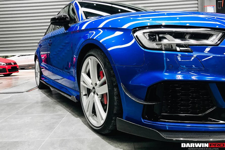 CARBON FIBER FRONT CANARDS for AUDI RS3 2019-2020 | BKSS STYLE