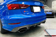 CARBON FIBER REAR DIFFUSER for AUDI RS3 2019-2020 | BKSS STYLE