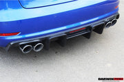 CARBON FIBER REAR DIFFUSER for AUDI S3 A3 2013 - 2016 | BKSS STYLE