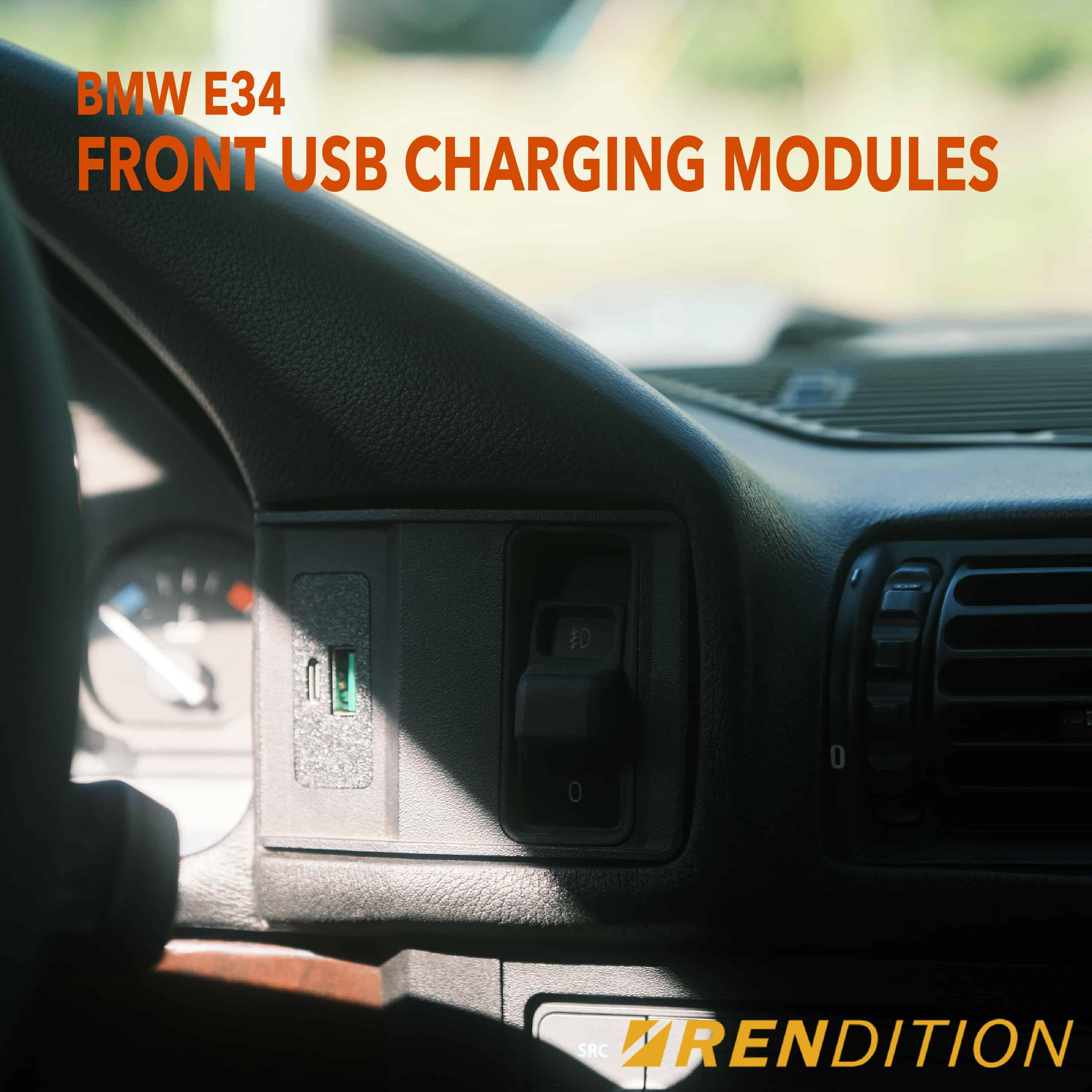 BMW E34 FRONT USB CHARGING MODULES