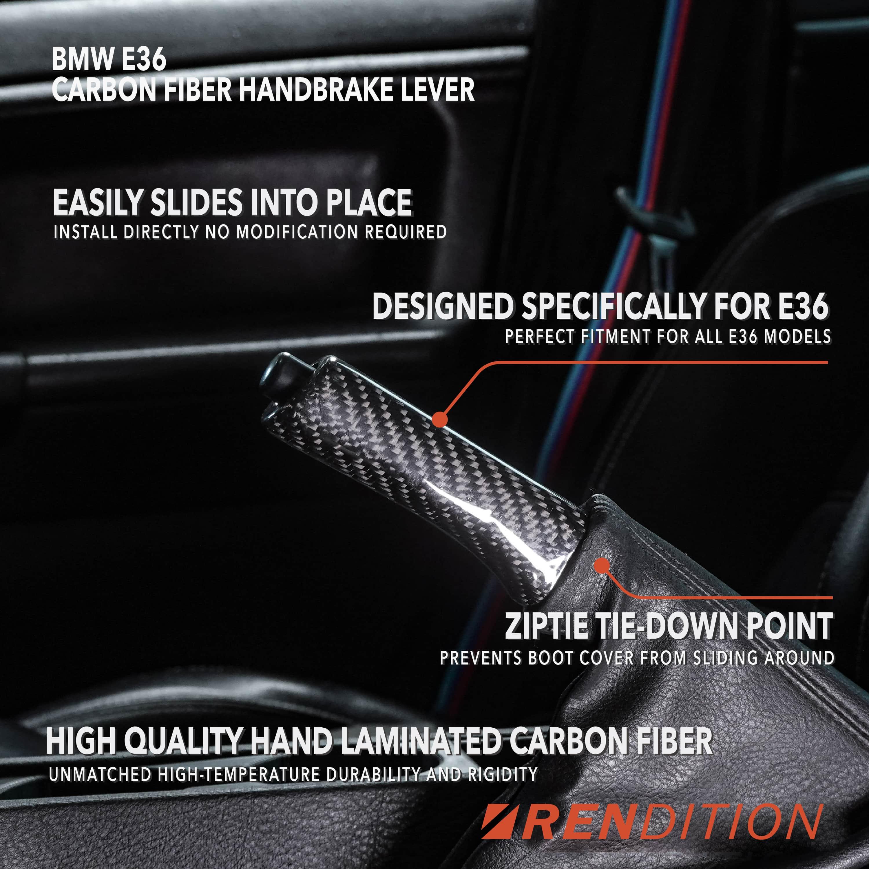 BMW E36 CARBON FIBER HANDBRAKE LEVER