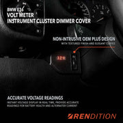 BMW E36 Instrument Cluster Dimmer Cover + Volt Meter