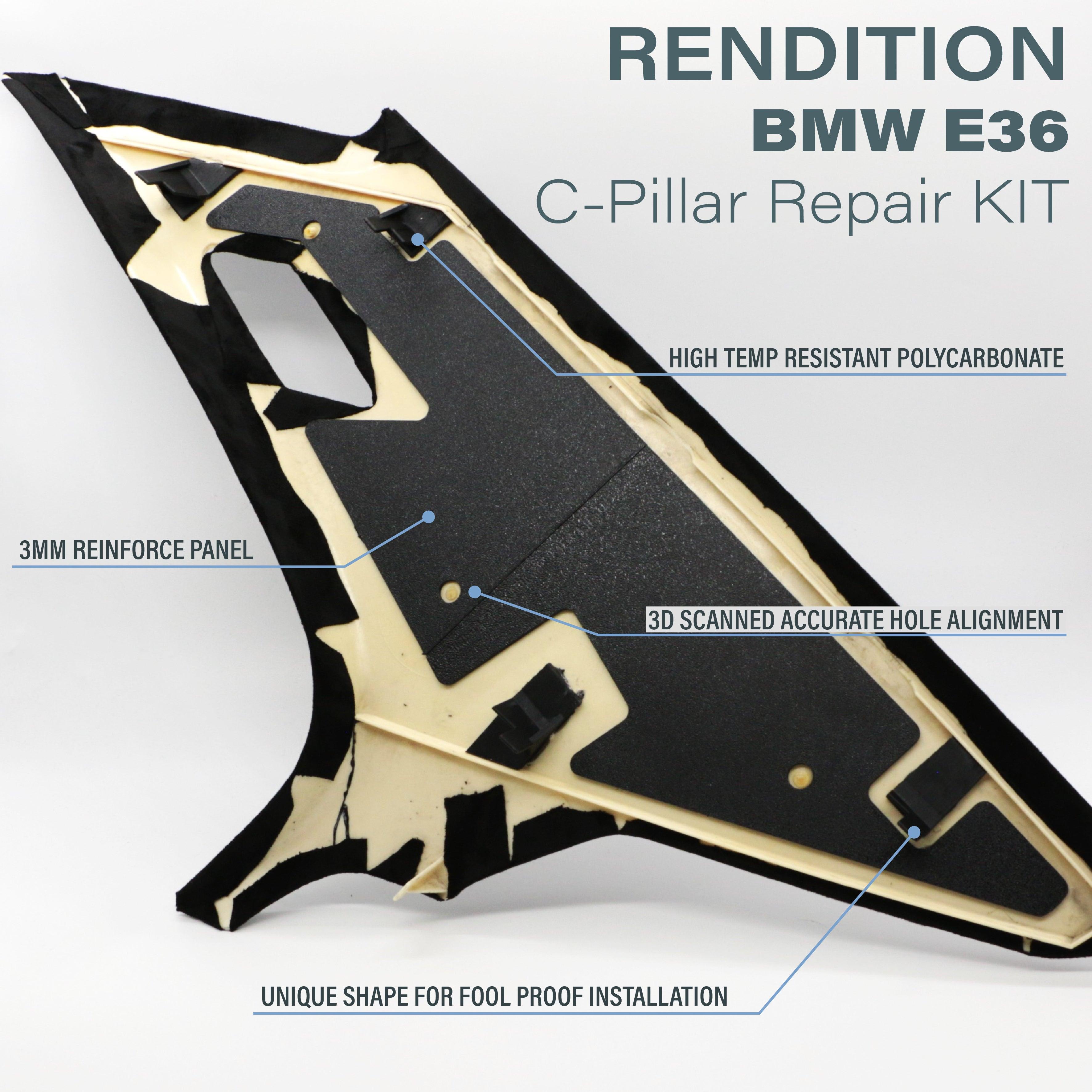BMW E36 PILLAR TRIM REPAIR KIT A PILLAR B PILLAR C PILLAR