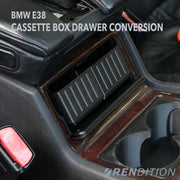 BMW E38 Cassette Box Drawer Conversion / extra storage / life improvement