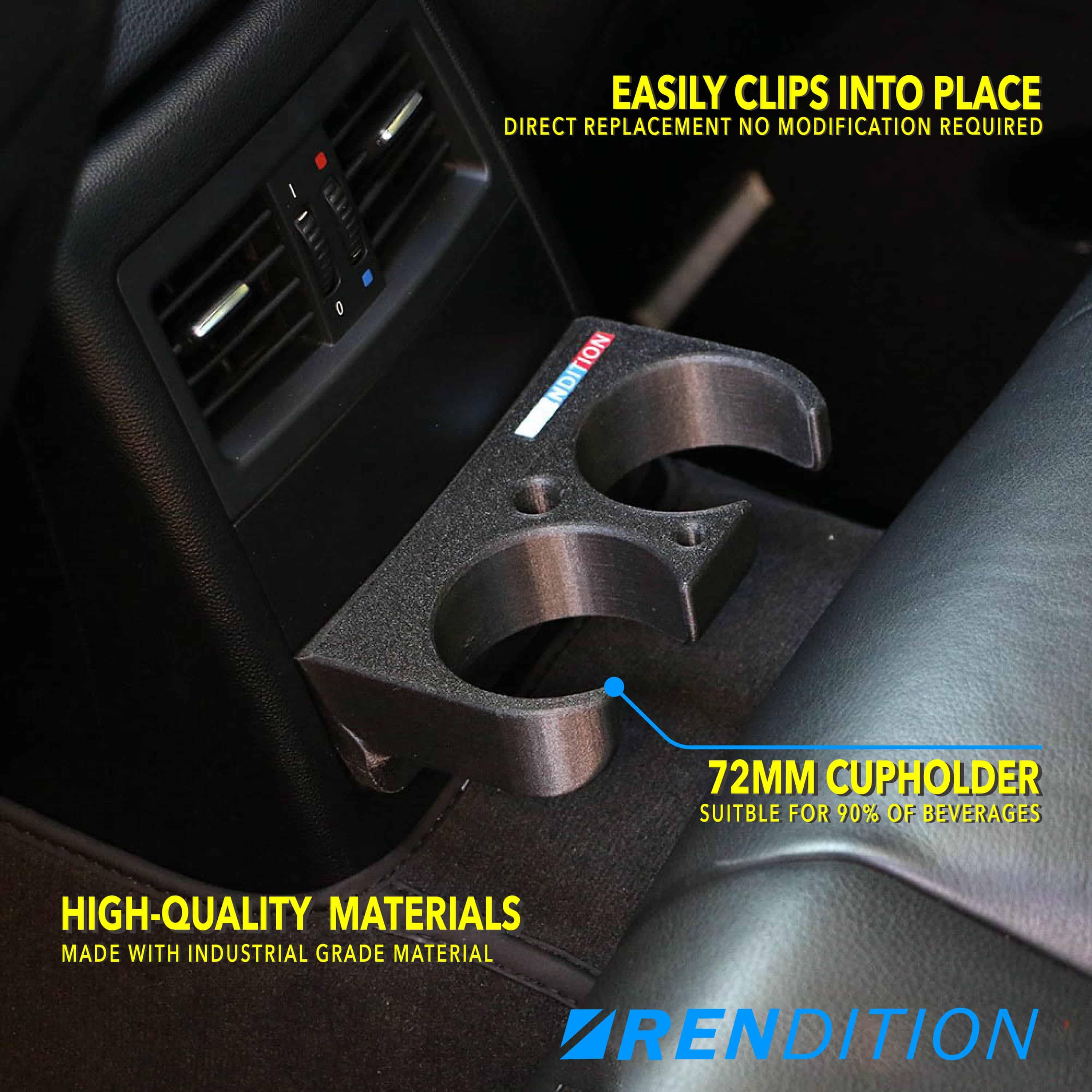 BMW E90 E91 REAR CUP HOLDER V2