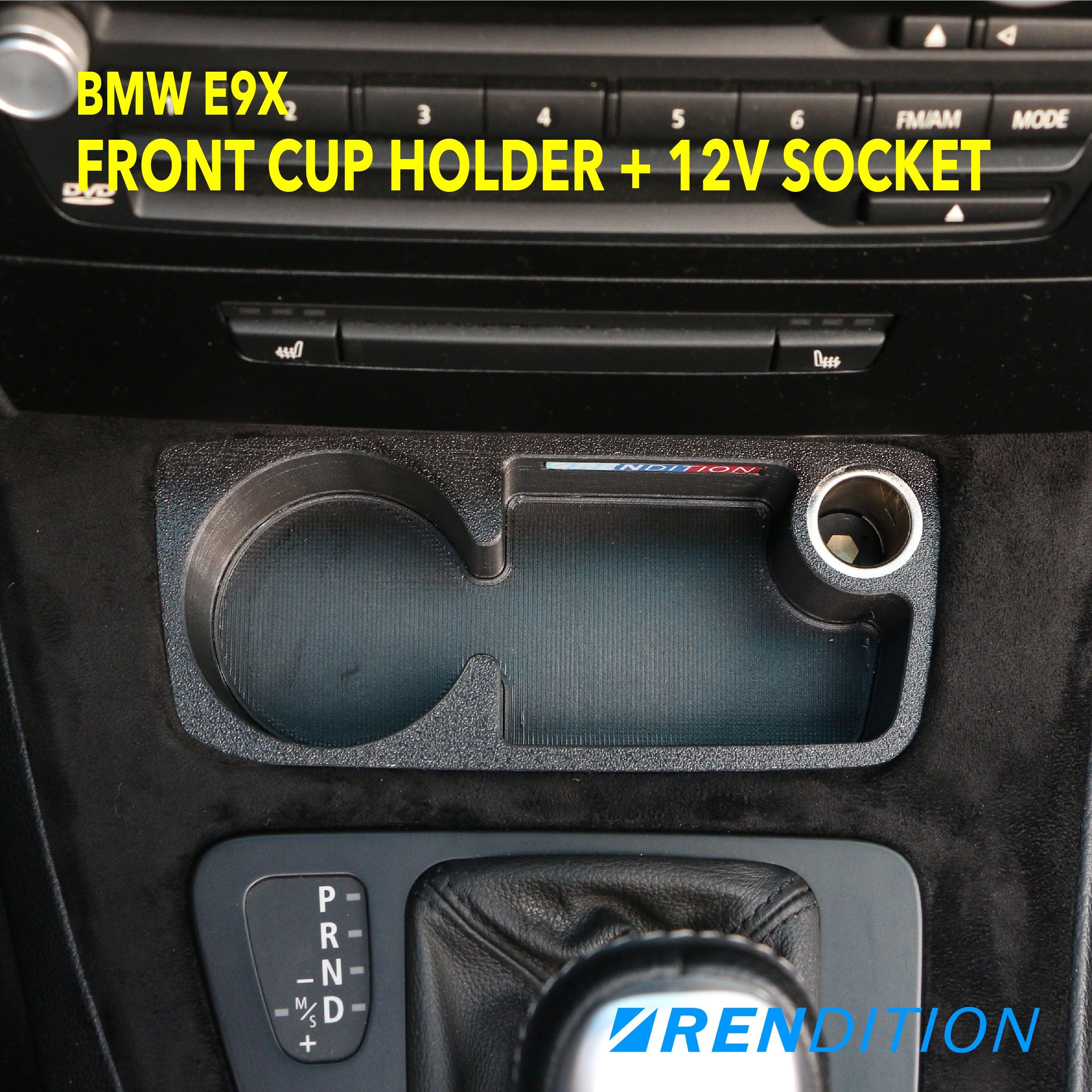 BMW E9X FRONT CUPHOLDER + 12V SOCKET
