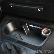BMW E9X FRONT CUPHOLDER + 12V SOCKET