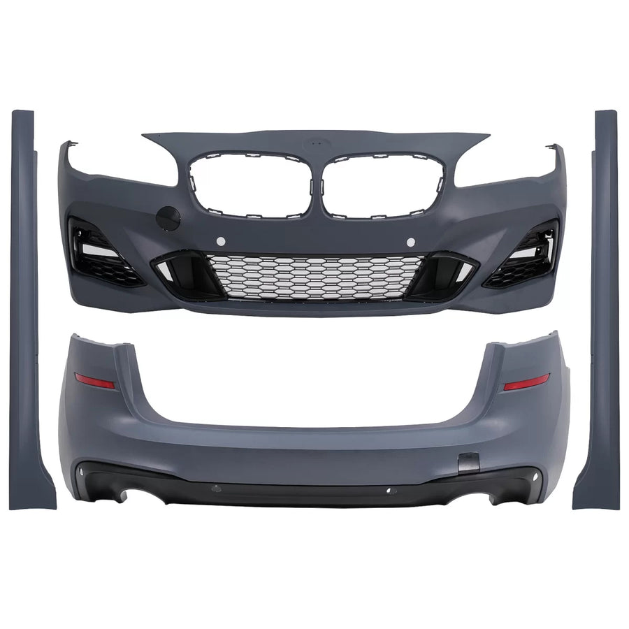 Body Kit suitable for BMW 2 Series F45 LCI Active Tourer (05.2017-12.2019) M-Technik Design Double Outlet for Single Exhaust 