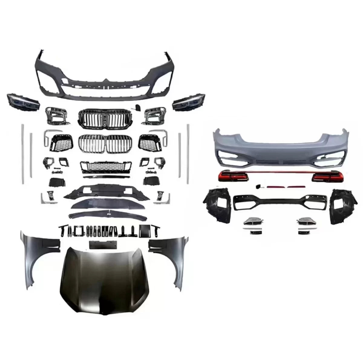 Body Kit suitable for BMW 7 Series F01 (2008-2015) Conversion to G12 Facelift Design – product image 1