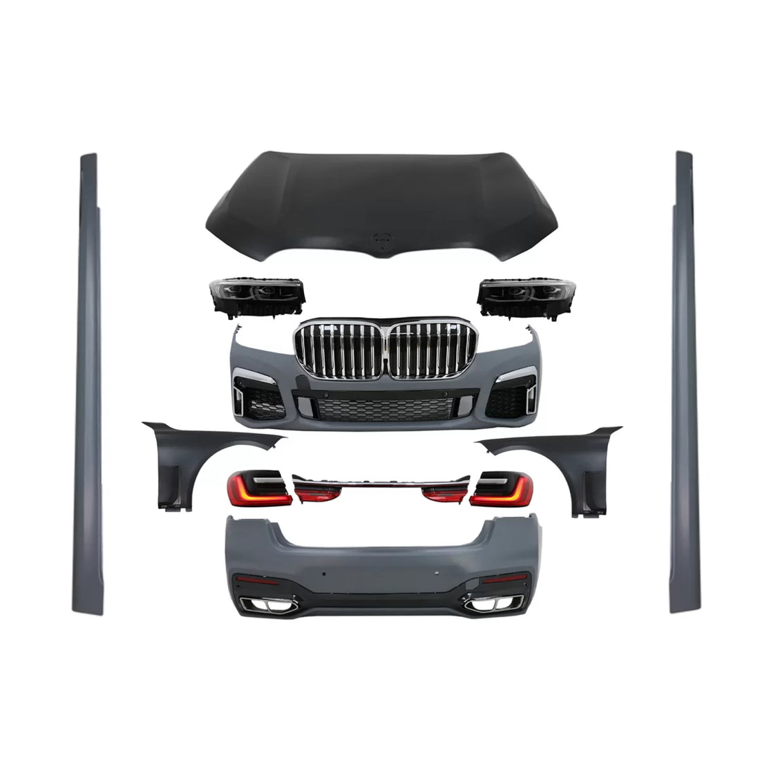 Body Kit suitable for BMW 7 Series G12 (2015-2019) Conversion to G12 LCI 2020 Design – product image 1