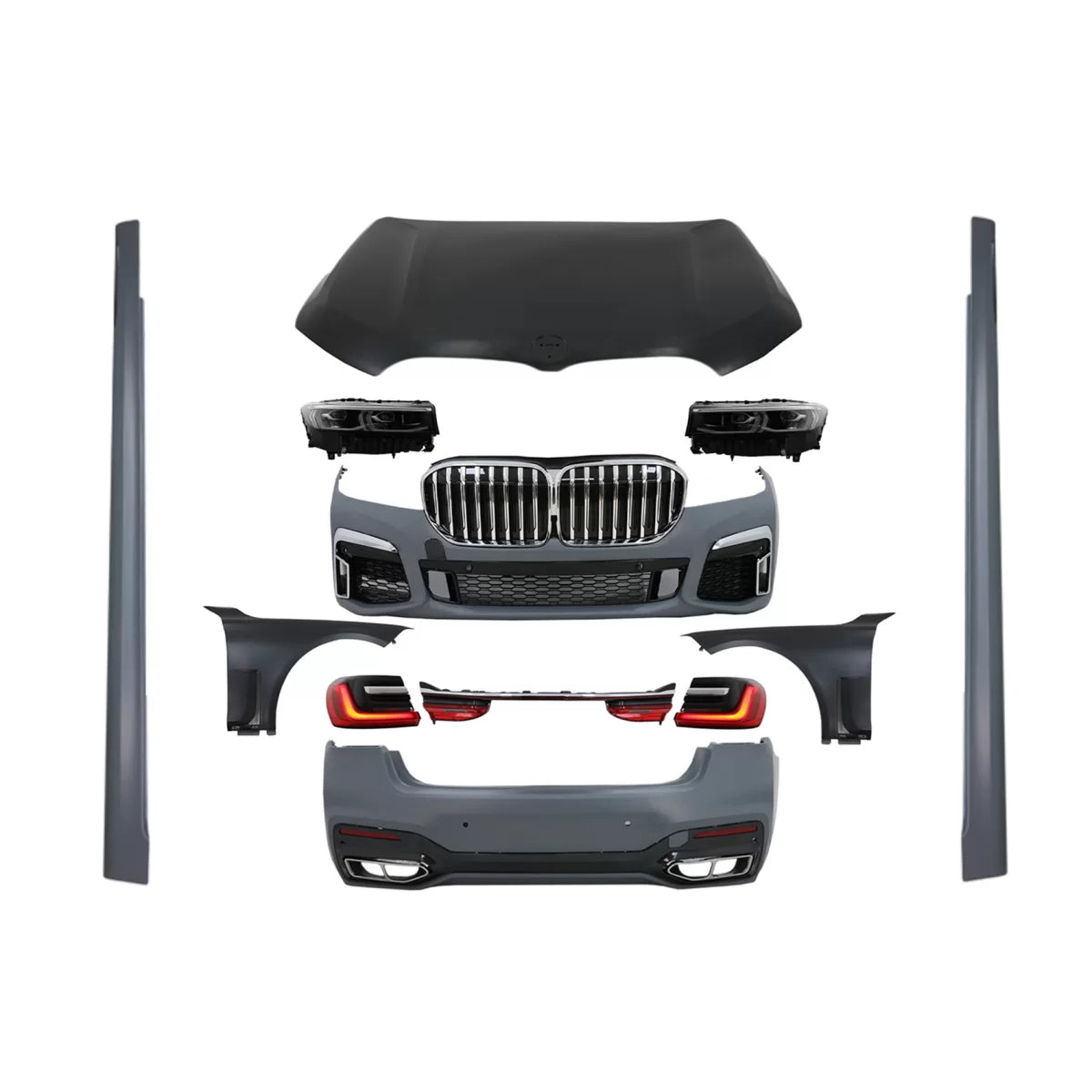 Body Kit suitable for BMW 7 Series G12 (2015-2019) Conversion to G12 LCI 2020 Design – product image 1