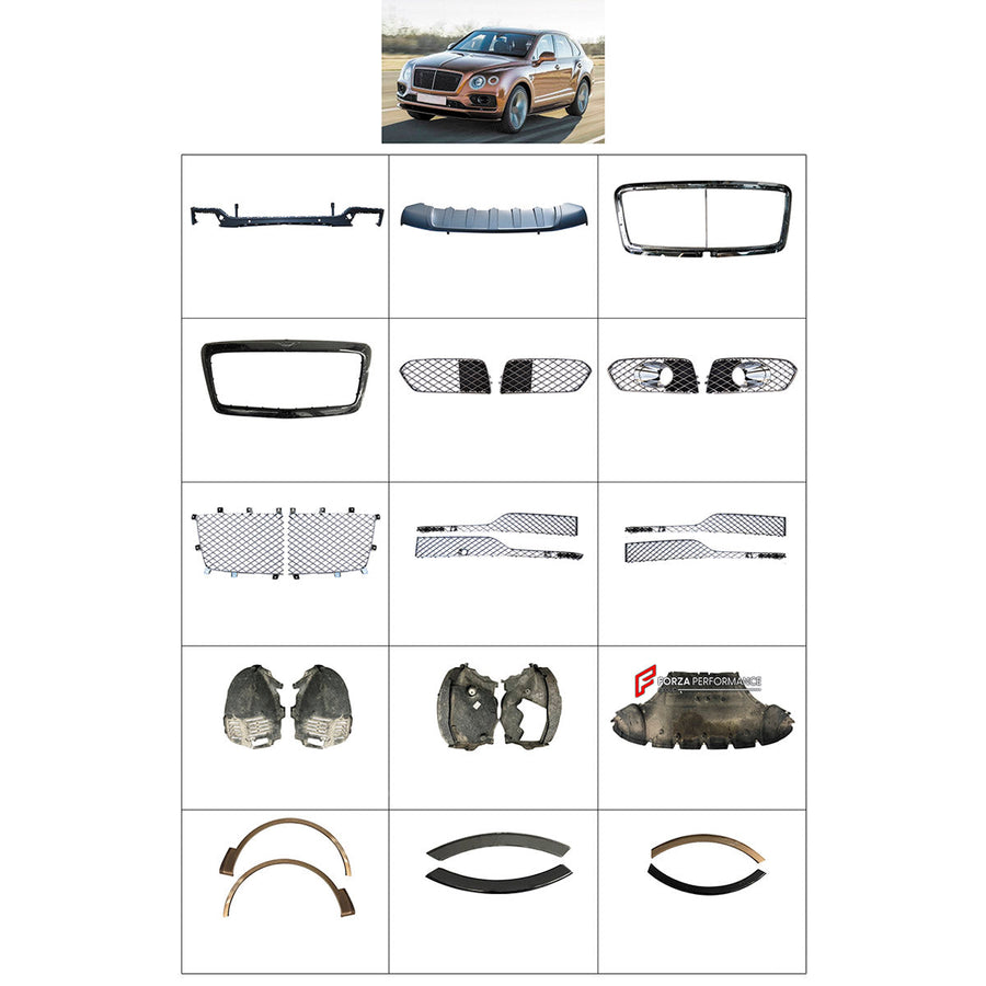 Buy Now BODY KIT for BENTLEY BENTAYGA 2016 - 2020 and upgrade car parts from SIR Tuning at the Best Price. Headlights, Tail lights, Bodykits, Navigations, Body Kit and more - Fast & Free Shipping within Europe, US & Worldwide.