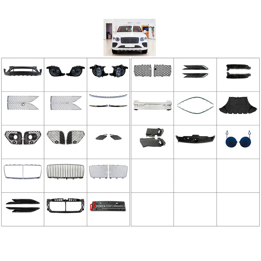 Buy Now BODY KIT for BENTLEY BENTAYGA 2021+ and upgrade car parts from SIR Tuning at the Best Price. Headlights, Tail lights, Bodykits, Navigations, Body Kit and more - Fast & Free Shipping within Europe, US & Worldwide.