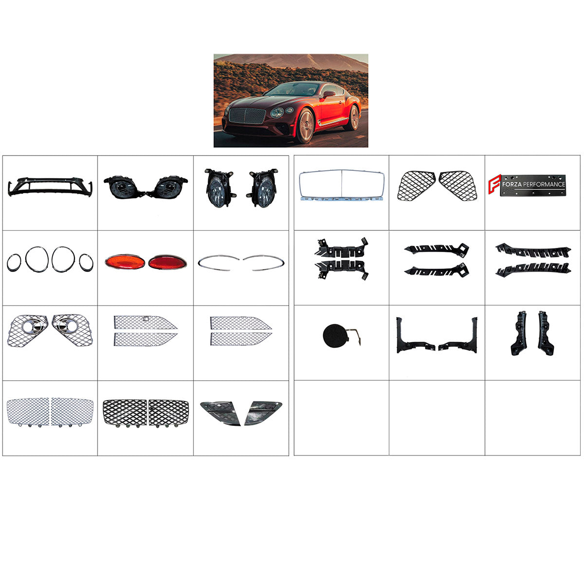 BODY KIT for BENTLEY CONTINENTAL GT 2020+