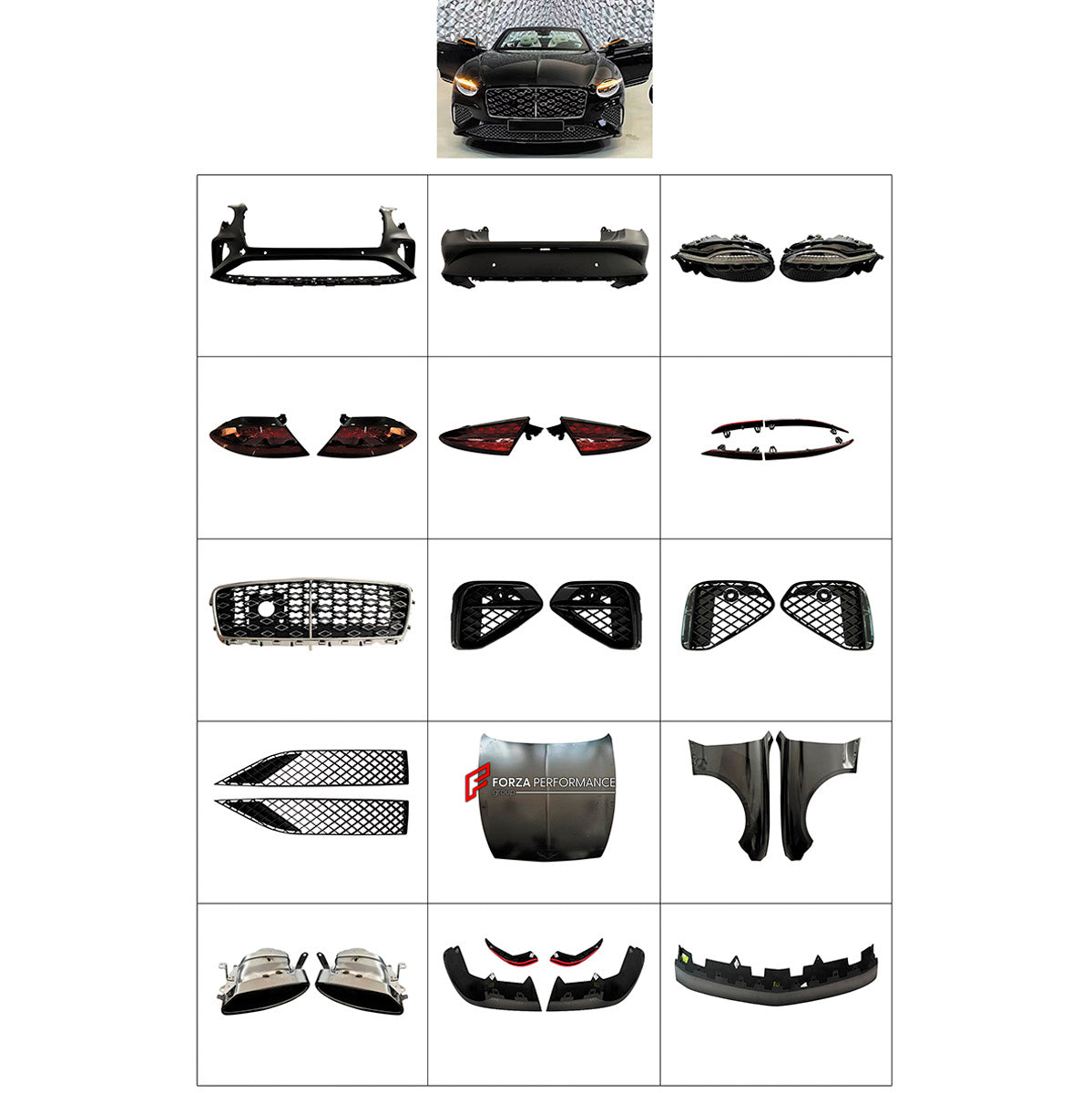 BODY KIT for BENTLEY CONTINENTAL GT 2025+