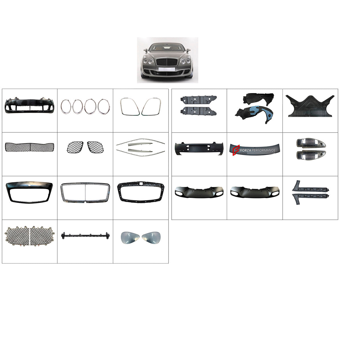 BODY KIT for BENTLEY FLYING SPUR 2009 - 2012
