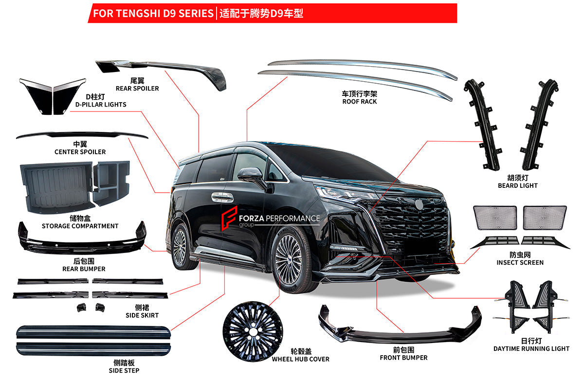 BODY KIT for DENZA D9 2023+