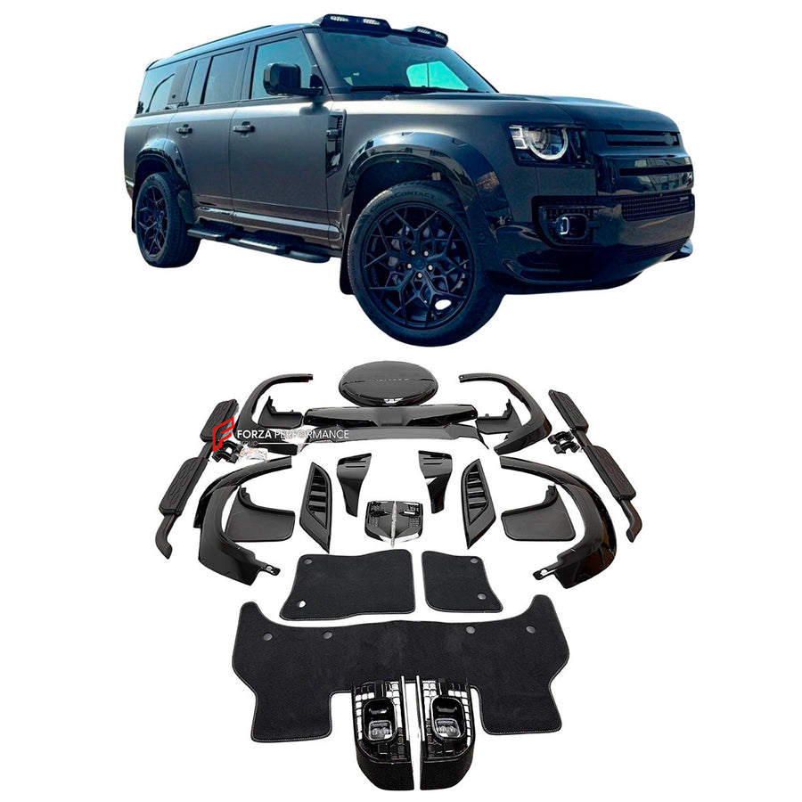 Buy Now BODY KIT for LAND ROVER DEFENDER 110 L663 2019+ and upgrade car parts from SIR Tuning at the Best Price. Headlights, Tail lights, Bodykits, Navigations, Carbon body kit and more - Fast & Free Shipping within Europe, US & Worldwide.
