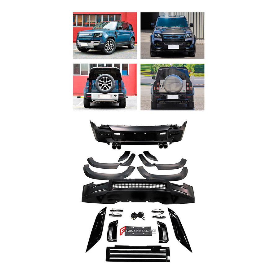 Buy Now BODY KIT for LAND ROVER DEFENDER 90 110 2021+ and upgrade car parts from SIR Tuning at the Best Price. Headlights, Tail lights, Bodykits, Navigations, Body Kit and more - Fast & Free Shipping within Europe, US & Worldwide.