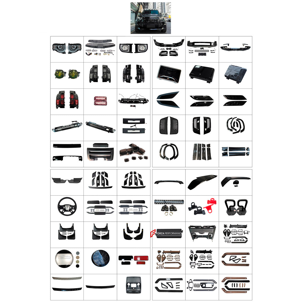 BODY KIT for LAND ROVER DEFENDER 90 110 2021+