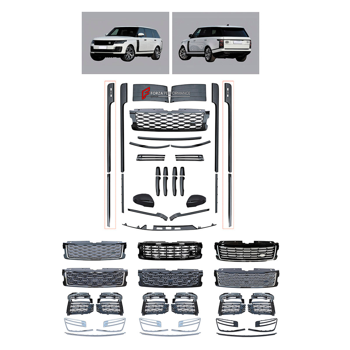 BODY KIT for LAND ROVER RANGE ROVER VOGUE 2018 - 2022