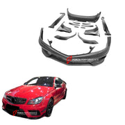 CONVERSION UPGRADE WIDE BODY KIT for MERCEDES BENZ C63 AMG COUPE W204 2011 - 2014 upgrade to BLACK SERIES